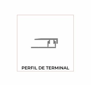 Perfil de Alumínio Terminal Pearl 2,70 m - Ref. 1952