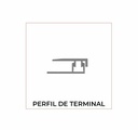 Perfil de Alumínio Terminal Pearl 2,70 m - Ref. 1952