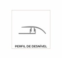 Perfil de desnível em alumínio Skuba Pearl 1952 2,70 mt