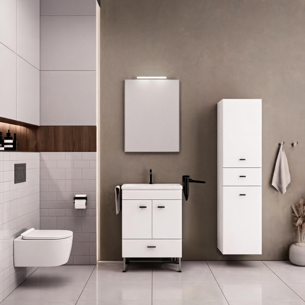 BHZ Móvel Ecofast 80  Branco – BANHOAZIS