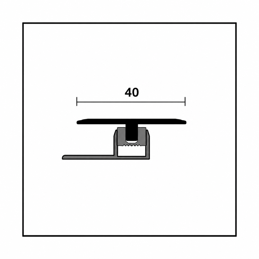 Perfil UNISYSTEM TPZ/47 C AL Mad 1206 90Cm 43025