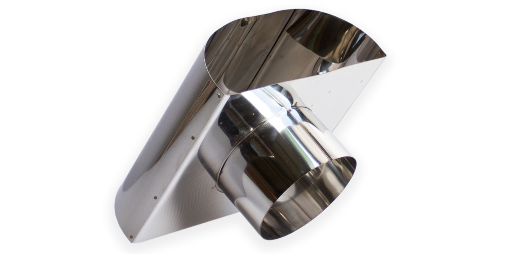Chapéu de parede em inox 0,5  D110 