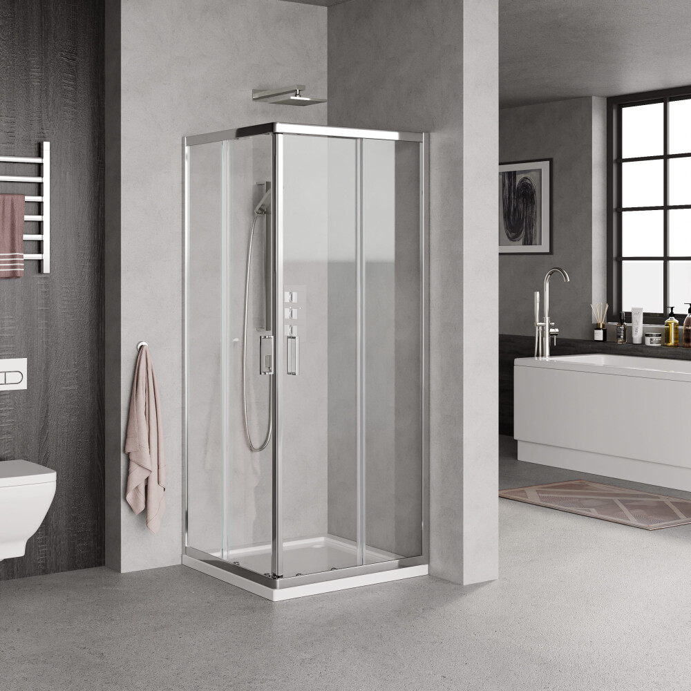 Cabine de duche Crystal V. Transparente 5mm - 120x70 cm