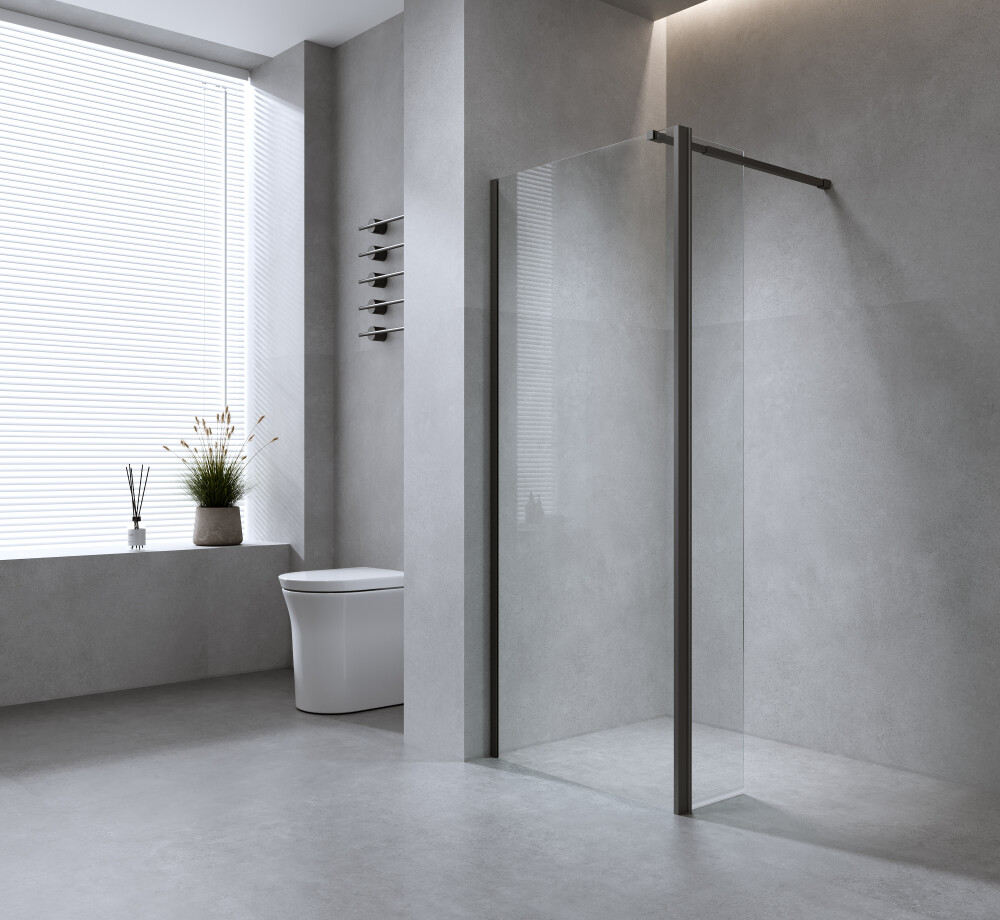 Painel de duche Delice 100x200 Preto | Ref: 232603 - RIBRASAL