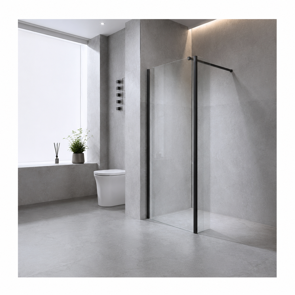 Painel de duche Delice 120x200 Preto
