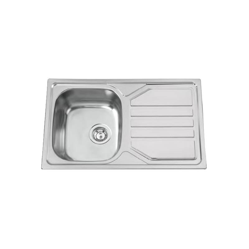 Lava Loiça RODI OKIO/LINE 80 Flat Polido – 1 Cuba + Escorredor Reversível (Inox) | 16F6KF1P321A0