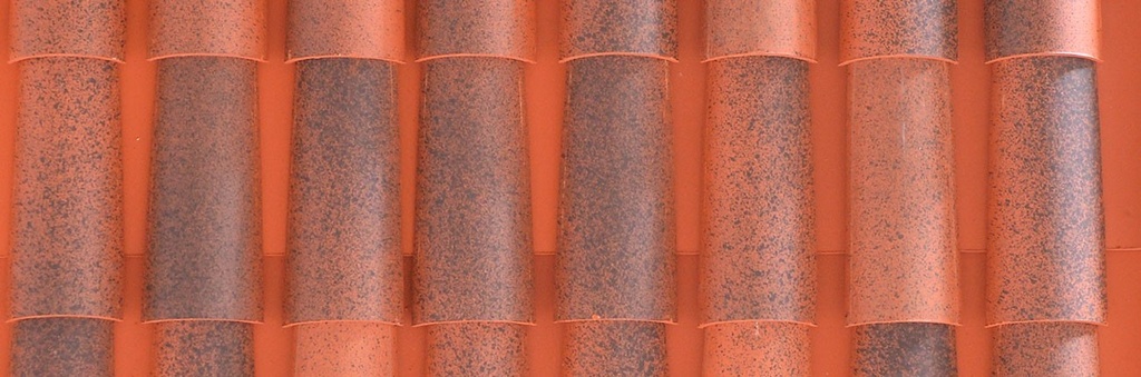 Telha  UM Canudo Vermelho Envelhecido