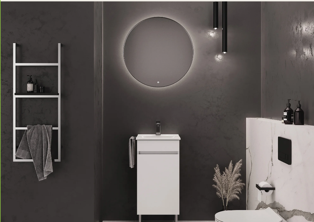 MÓVEL WC - Luana Branco 50 cm  - BANHOAZIS