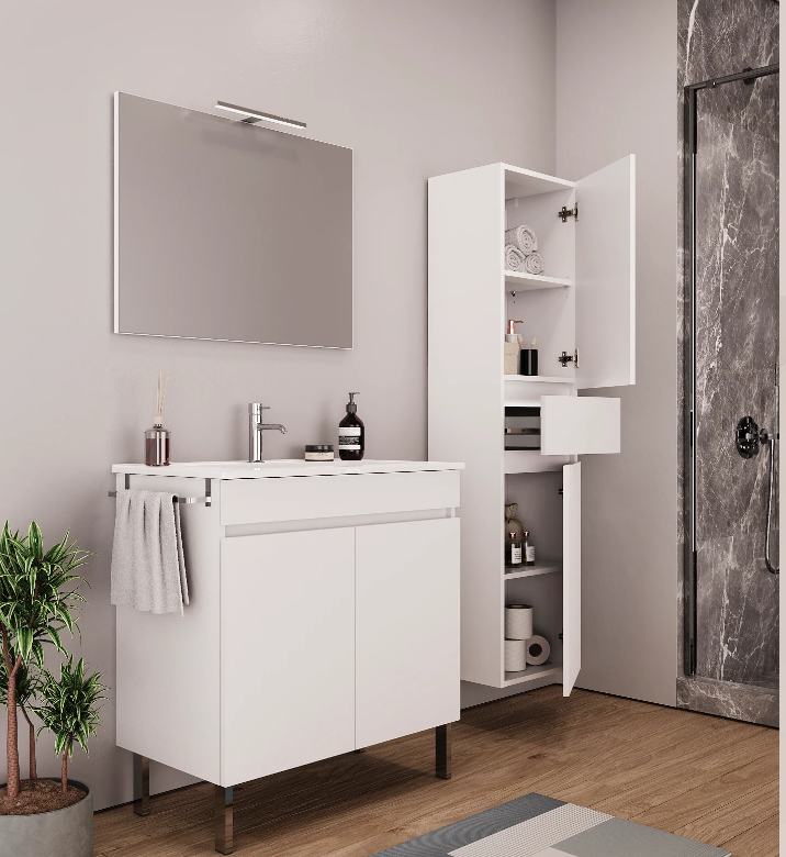 MÓVEL LUANA 60 BRANCO - EXBANO