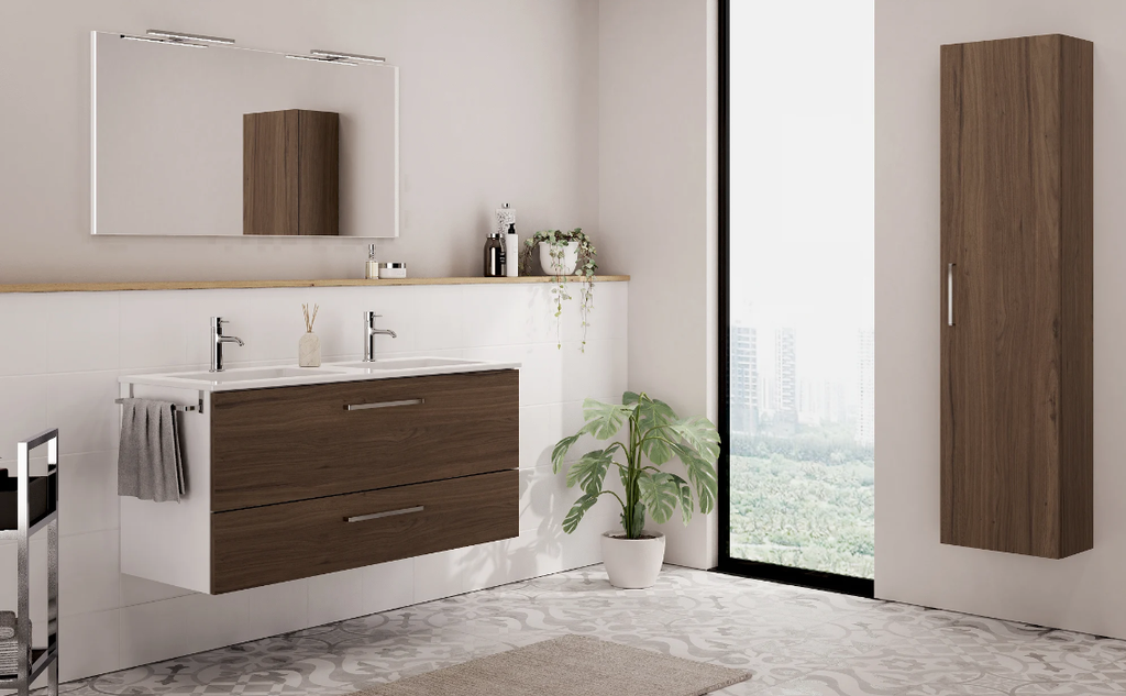 Mócvel suspenso Claro Nogal 120 