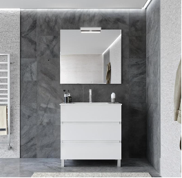 Móvel 80 3 Gavetas  Branco 80 (Mov+Lav)
