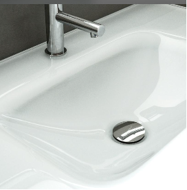  Lavatório Vidro  80cm 