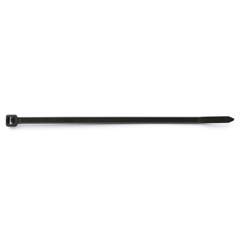 Abraçadeira de Nylon preta com serrilha 2,5x160mm com serrilha  