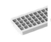 Grelha metálica Extra Strong com Clip de Fixação  cinza130x1000mm  - DAKOTA