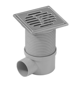 Ralo Telescópico Quadrado 115x115mm com  Ajuste de Altura| Ref. TER07-1340IT- DAKOTA