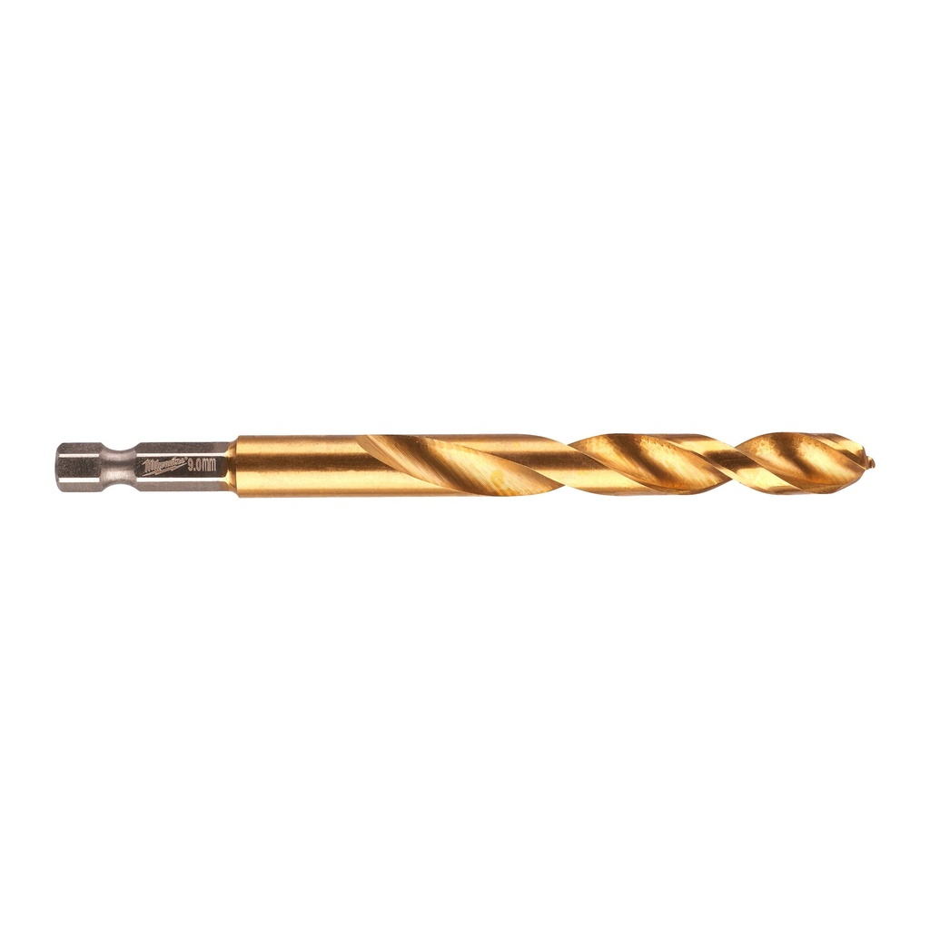 Broca SW HSS‑G TiN 9 mm| Ref. 48894721- MILWAUKEE