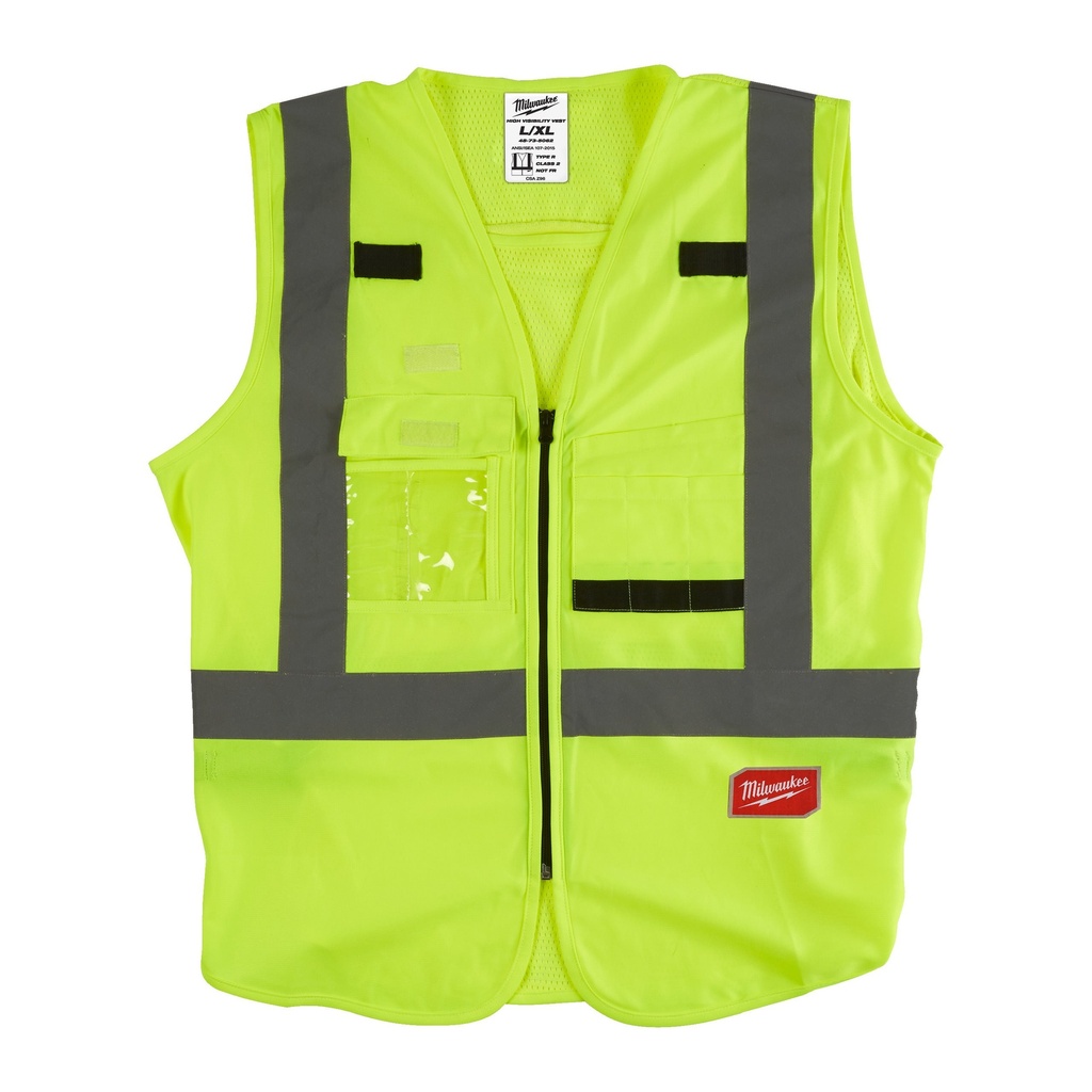 Colete Alta Visib Amarelo – Tamanho L/XL | Ref. 4932471890- MILWAUKEE