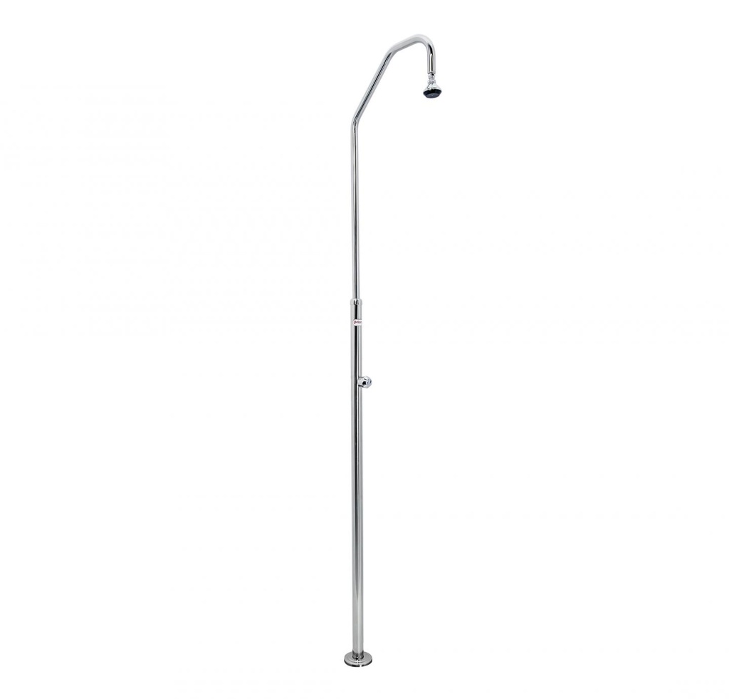 Duche em Inox 1 Braço C/43 | Ref. 500070  - QP