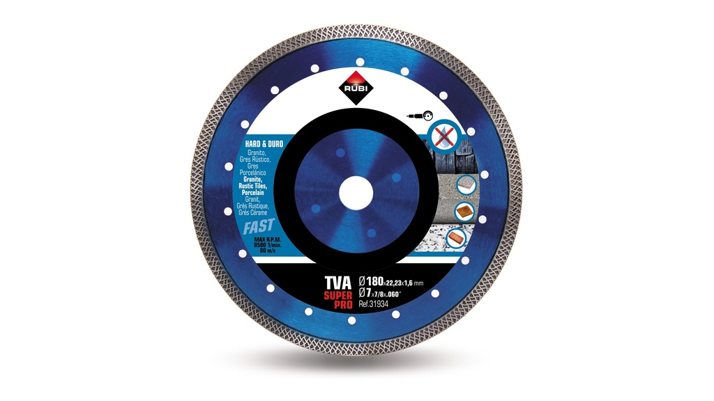 Disco Diamante TVA Viper 180 Superpro | Ref. 31934  –  RUBI