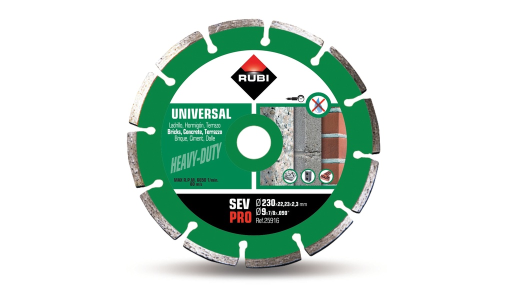 Disco Geral Segmentado SEV 230 PRO | Ref. 25916  –  RUBI