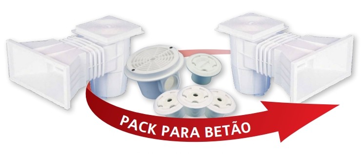 Acessórios ABS para encastrar em piscinas de betão - BLUEZONE WATER