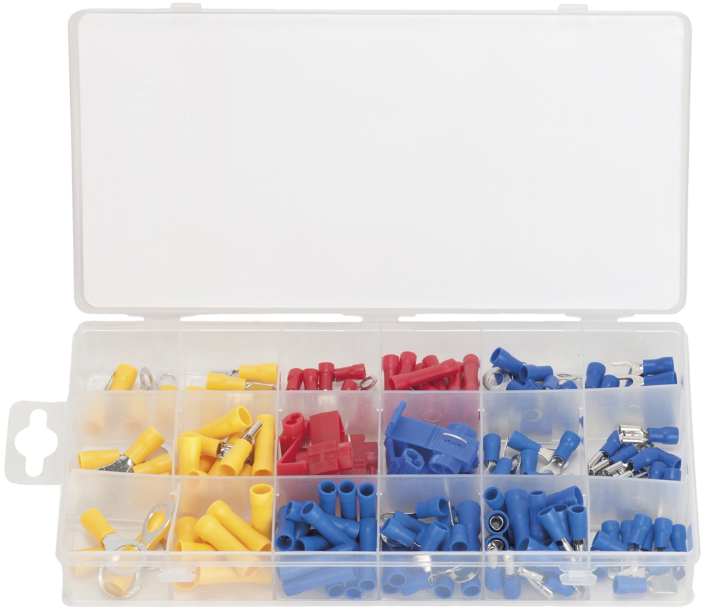 Caixa Terminais Electricista (160Peças) Sk6042 | Ref. SK6042