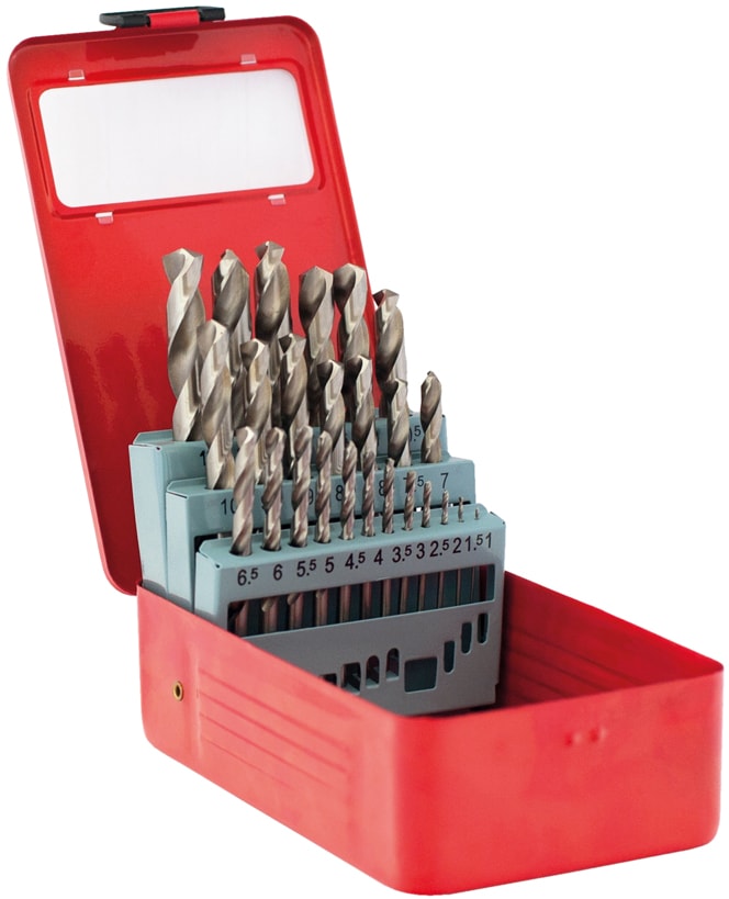 Jogo de Brocas HSS-M2 1 a 13mm (25Pç) | Ref. 117.0091