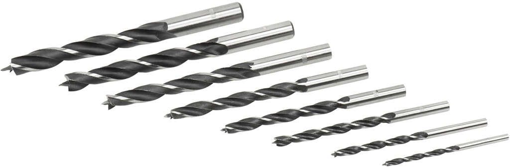 Jogo de Brocas Madeira (8peças ) 3 a 10mm | Ref. 098.0019