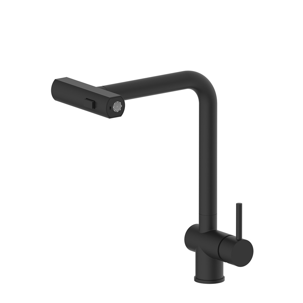 Misturadora Monocomando de Bancada Cozinha Rain Preta