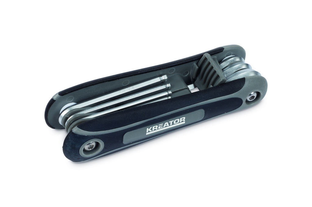 Conjunto com 8 chaves Allen sextavadas 1,5-8mm | Ref. KRT408202 –