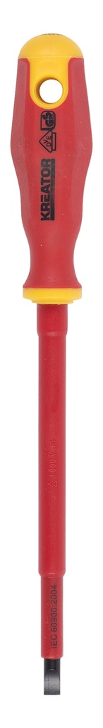 Chave de Fendas VDE SL6,5 150mm | Ref. KRT401205 – Chave VDE isolada