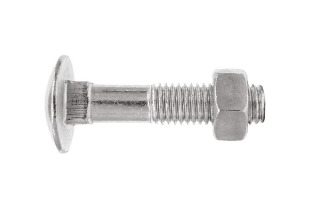 Parafuso sextavado rosca total com porca 6x80 