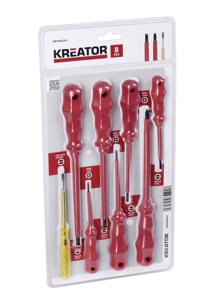 Jogo 8 Chaves VDE SL/PH | Ref. KRT400201