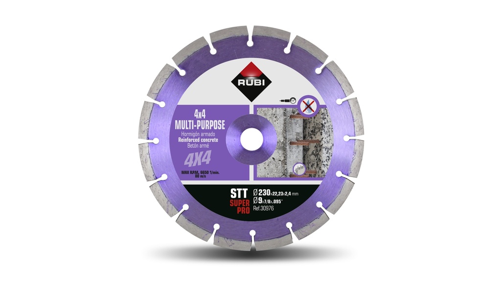 RUB Disco Diamante STT 230mm Super Pro | Ref. 30976