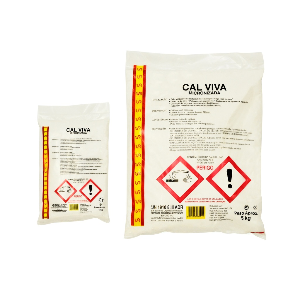 Cal viva em pó 5kg  | Ref. 3191