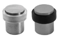 Batente de chão em borracha preta 20mm - 828