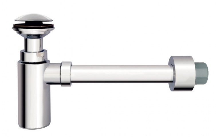 Sifão tipo garrafa cromado 1 1/4x40 | Ref. 01726