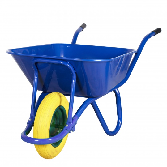 Carro de mão azul com roda anti-furo  | Ref. U.04000.1701