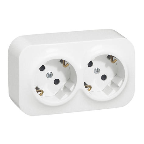 Forix 2 X Schuko com obturador Branco | Ref. 782423