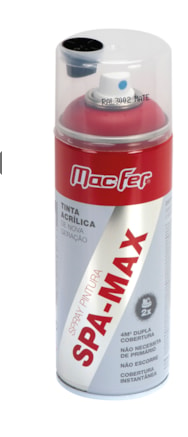 Spray acetinado vermelho escuro  400ml RAL-3002 