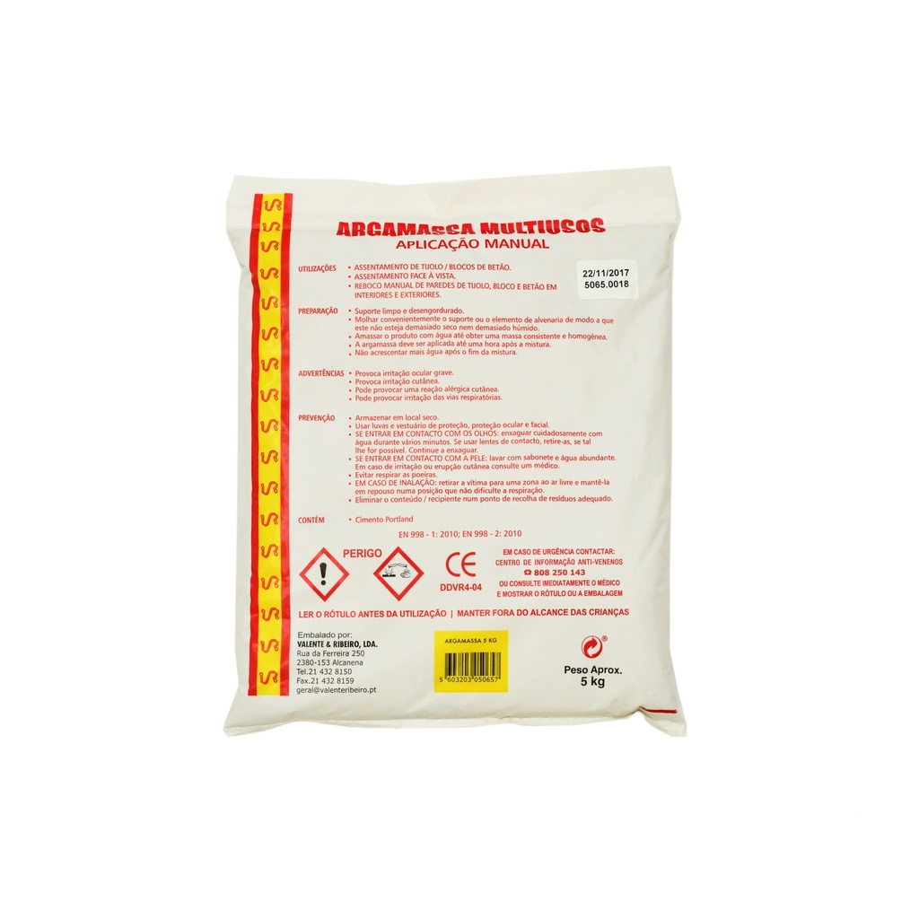 Argamassa Multi-Usos 5 KG  | Ref.  5065
