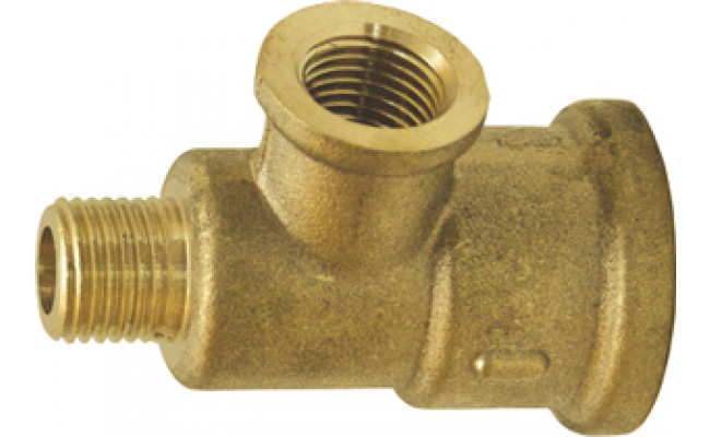 Tê em  Latão 3 Vias M |1/4x1/4x1/2 | Ref0612.0101