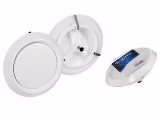 Difusor Fixo com Alhetas ABS Diam. 100 | Ref. 7165