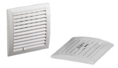 Grelha de ventilação em plástico com persiana regulável 190 × 190 | Ref. 6461SI