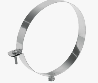 Abraçadeira com Porca M8 em inox  D. 110