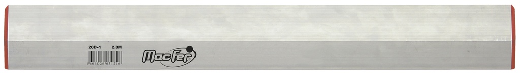 Régua de alumínio trapezoidal 94×18 20D-1 3 metro | Ref. 031.0023