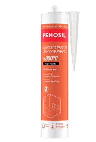 Mastique refratário Preto  1200 °C  - 300 ml 