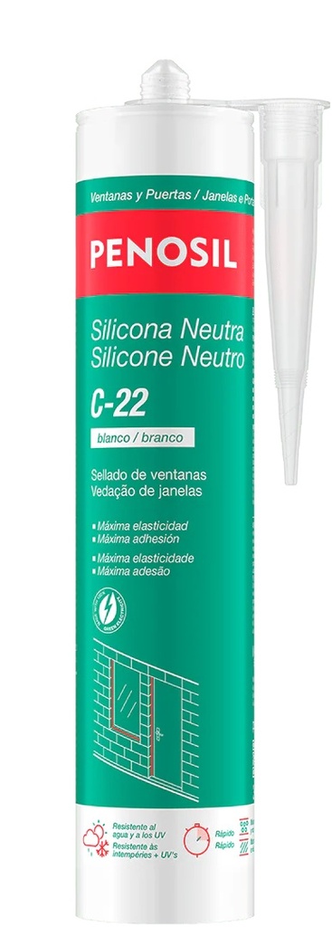 Silicone neutro Penosil C-22c cor inox RAL 9007, 300 mm | Ref. H40156