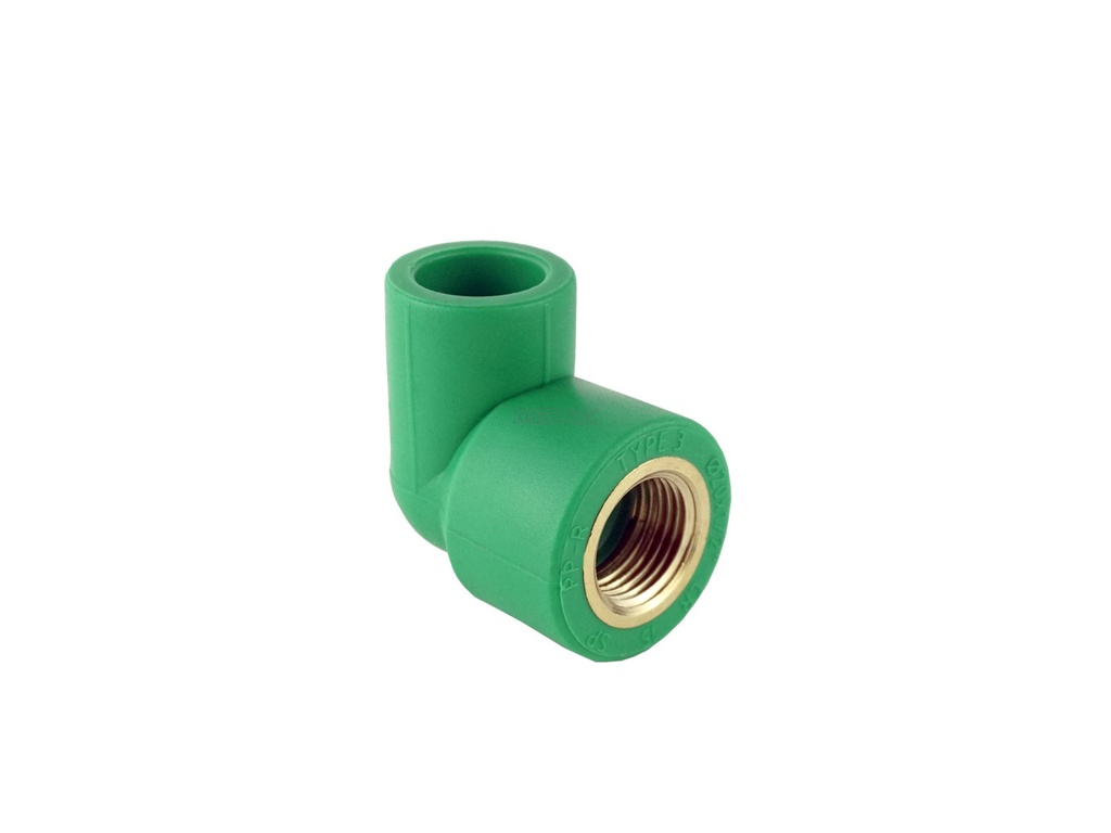Joelho Fêmea Roscado PPR Verde 32×3/4" 