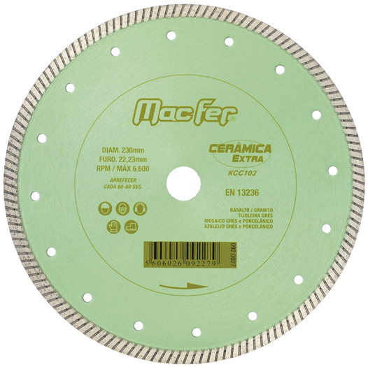 TFT Disco Diamantado KCC103 115 mm | Ref. 092.0026